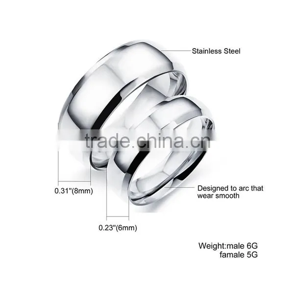 2016 Silver Plated Jewelry Gold Plain Ring Quality Choice photo-5