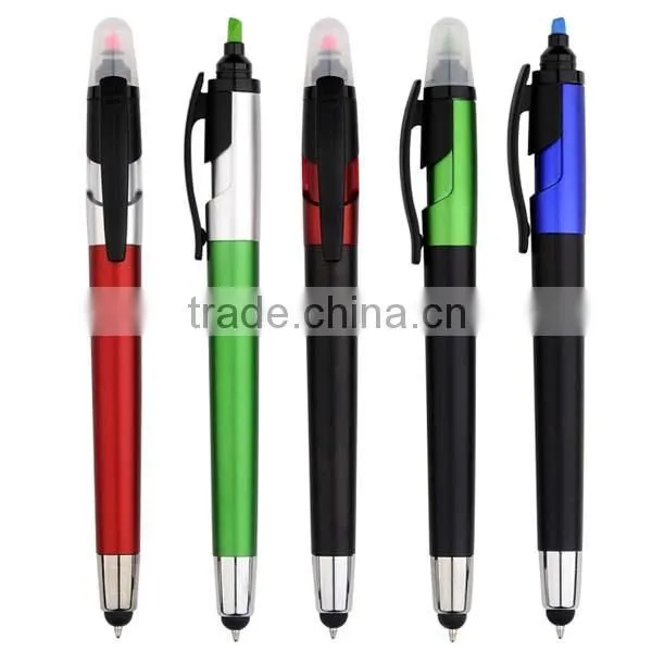 High Quality 3 in 1 Ball Pen , Highlighter Pen , Stylus Pen photo-3