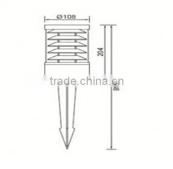 New Morden Design Pole Support Outdoor 5yrs Warranty15W LED Garden Light photo-4