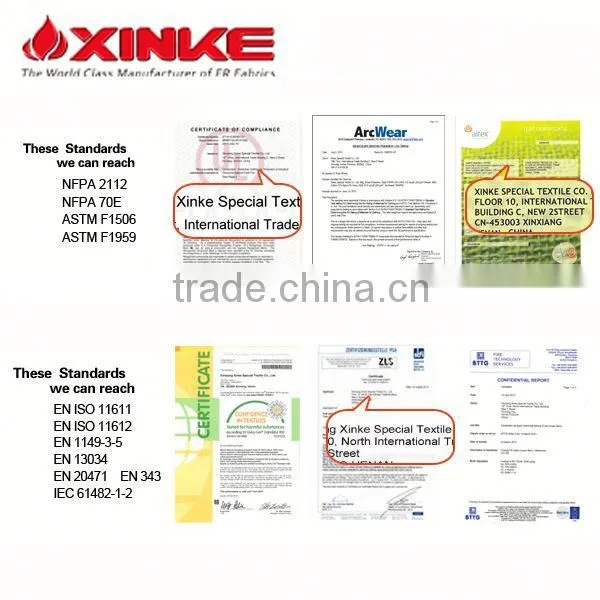 Permanent Flame Retardant Protex Modacrylic Twill Fabric for Workwear photo-2