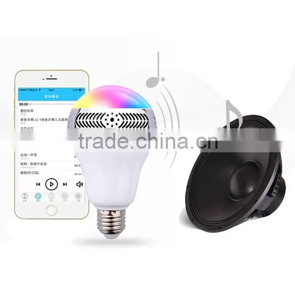 Bluetooth Colorful Smart LED Light Music Speaker photo-6