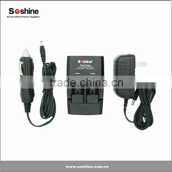 For 1-2pcs Li-ion RCR123 16340 17335 14250 CR2 Intelligent Quick Battery Charger Li-ion Battery Charger photo-3
