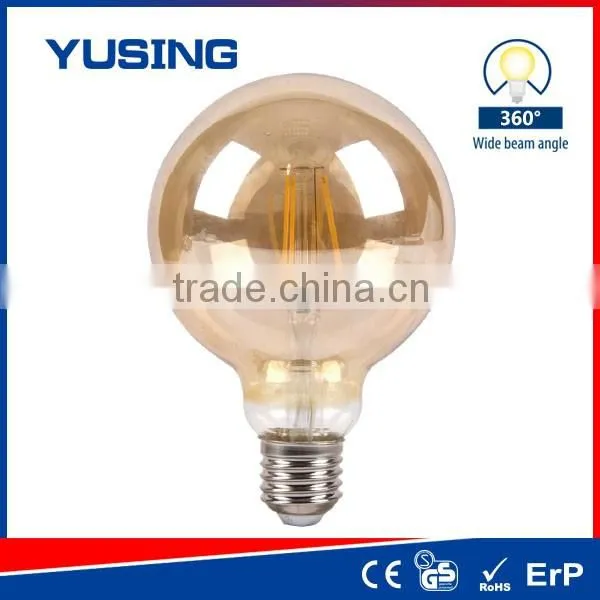 G95 G125 220V High Voltage Ceramic COB 6W LED Filament Bulb photo-3