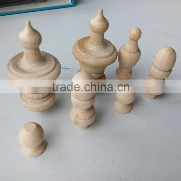 Decorative Carved Wood Finials photo-2