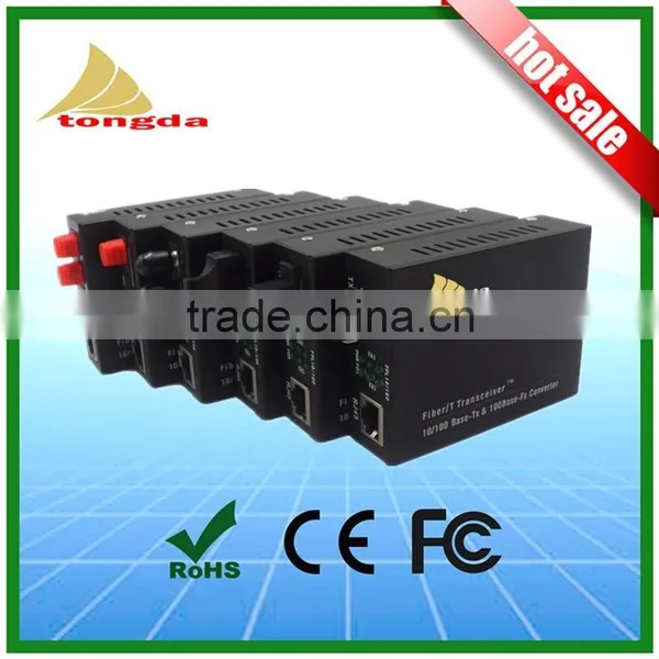 High Quality 10/100/1000M 20km FC Single Fiber Single Mode Fiber Optic Media Converter photo-2