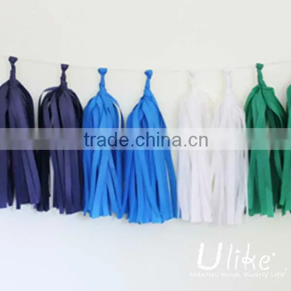 Bulk Diy Tissue Tassel Garland Tissue Paper Garland