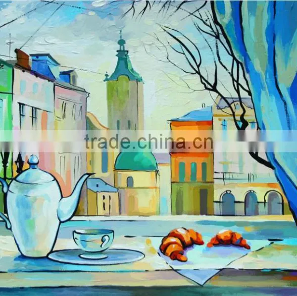 ROSA Talent Cotton Canvas Panel With Outline "Lviv", 30x40cm