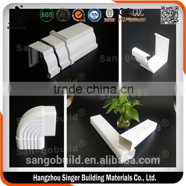 .Hot Sale Plastic Rain Water Gutter/K-style Rain Water Gutter/PVC Rain Water Gutter photo-2