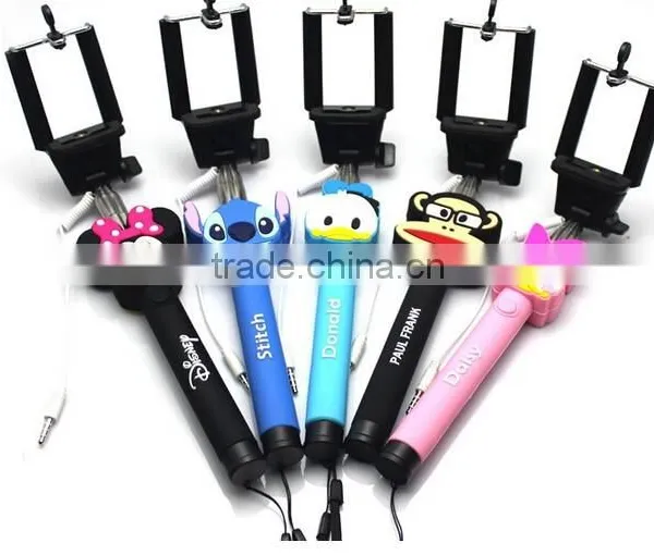 Factory Wholesale Hello Kitty Baymax Micky Selfile Stick No Bluetooth No Battery photo-3
