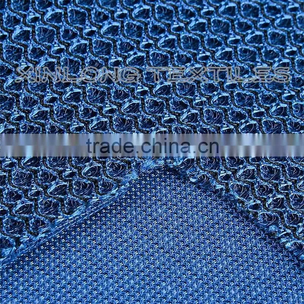 Polymide Fiber Air Mesh Fabric Chilon Knitted Sandwich Mesh Fabric photo-2