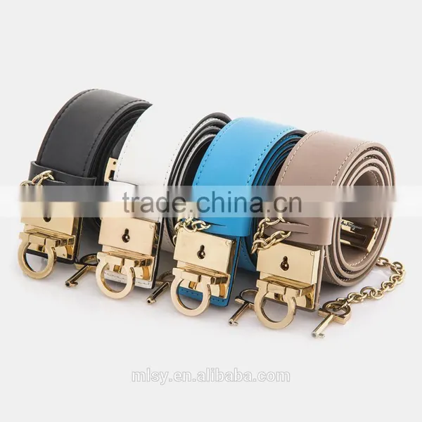 Charming Exotic Ladies Leather Belt Attractive Women Genuine Belt Metal Buckle Leather Belt photo-2