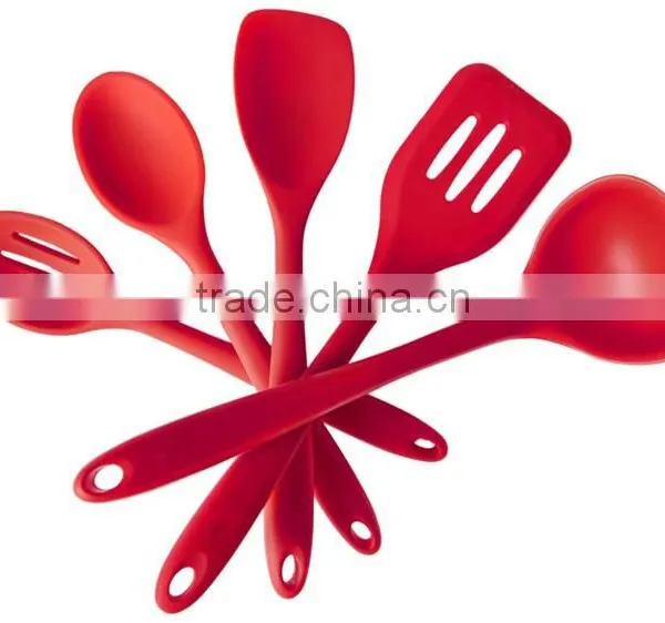 Medium Silicone 5PCS Silicon Kitchen Ware,Heat Resistant Silicon Kitchen Ware,Baking Utensils Set Silicon Kitchen Ware