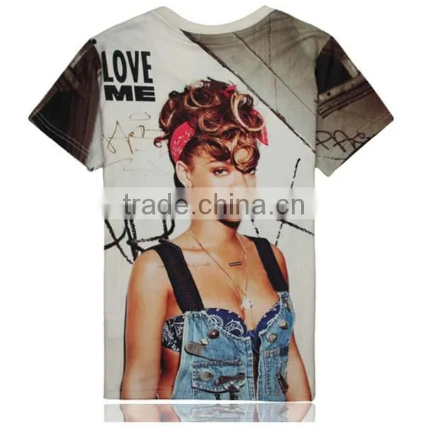 100%cotton 3D t Shirt Printing Short Sleeves Wholesale photo-3