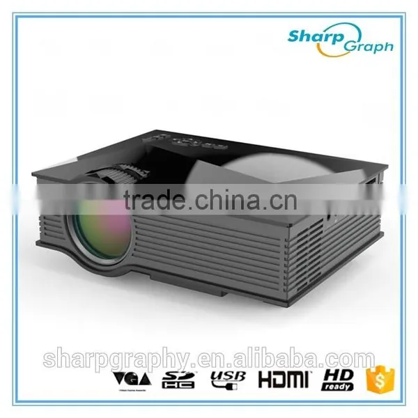 China Wholesale UNIC Mini Full HD LED Wifi Phone Projector UC46 Portable Presentation Projecter for HTC One photo-3