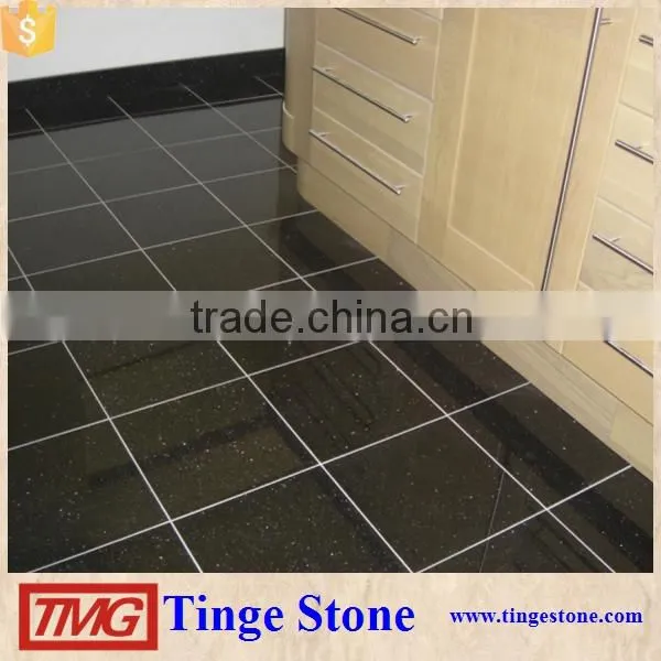OEM Good Quality Black Galaxy Granite Bathroom Top photo-4