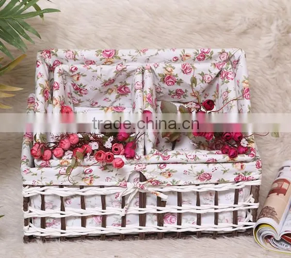 7 Hand Woven - Pastoral Style - Straw - Storage Basket - Storage Basket - Water Basket - Sundry Basket - Woven Baskets photo-2