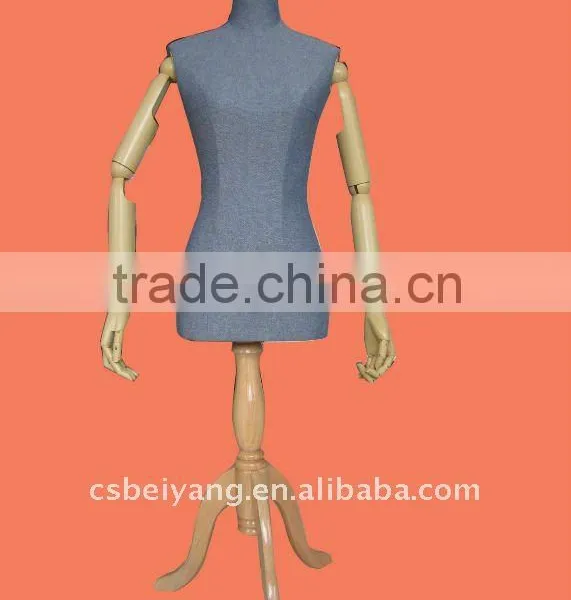 2016 Wooden Mannequin Half-body Women Model