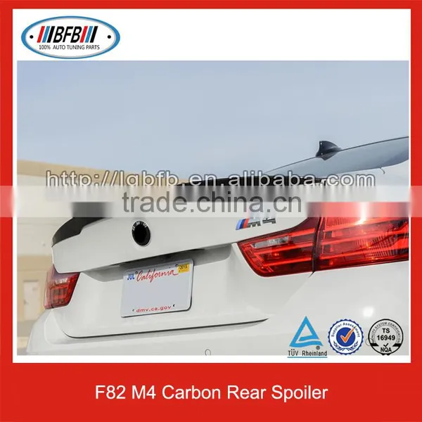 F82 M4 V Style Carbon Rear Spoiler Trunk Spoiler For BMW M4 2015UP photo-2