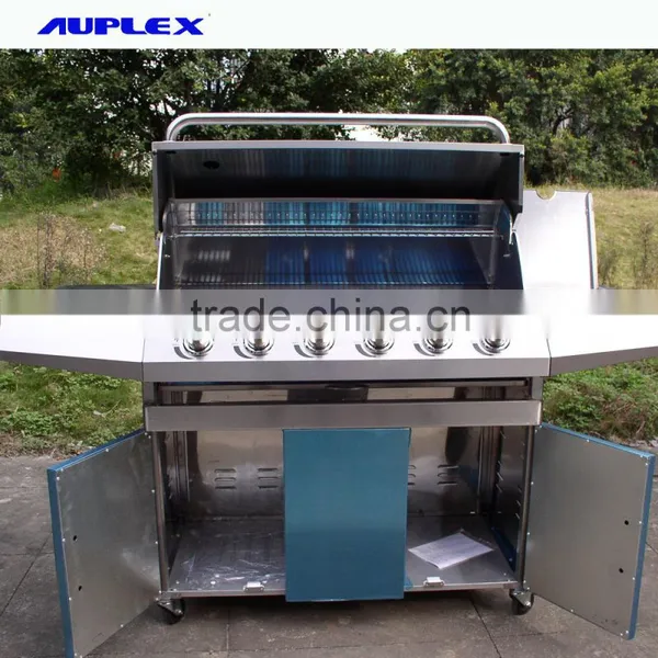 6 Burners Stainless Steel Garden Gas Grill With Side Burners photo-3