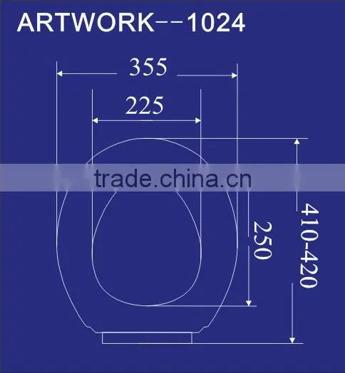 1024 Round wc Adjustable Toilet Seat Cover Chaozhou photo-2