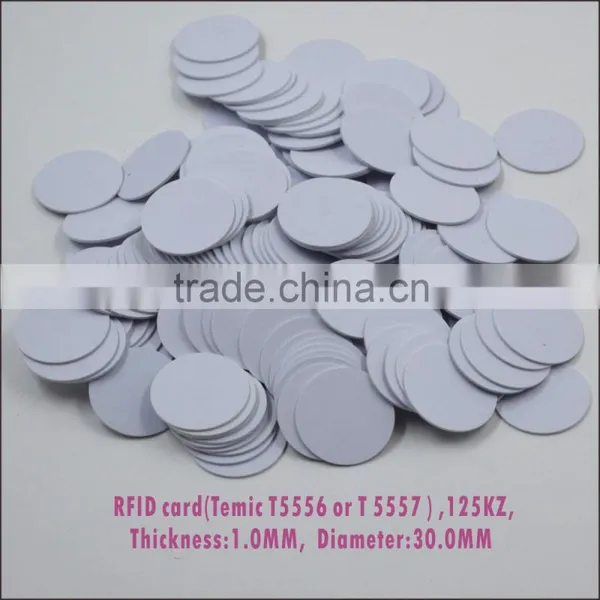 HOT Round Coin Size RFID Chip Wristband Access Control Tag photo-4