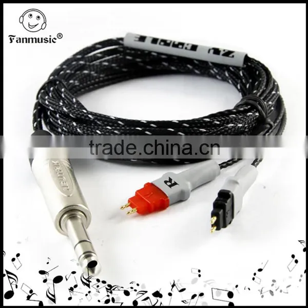 Headphone Upgraded HIFI cable with 6.35mm stereo plug