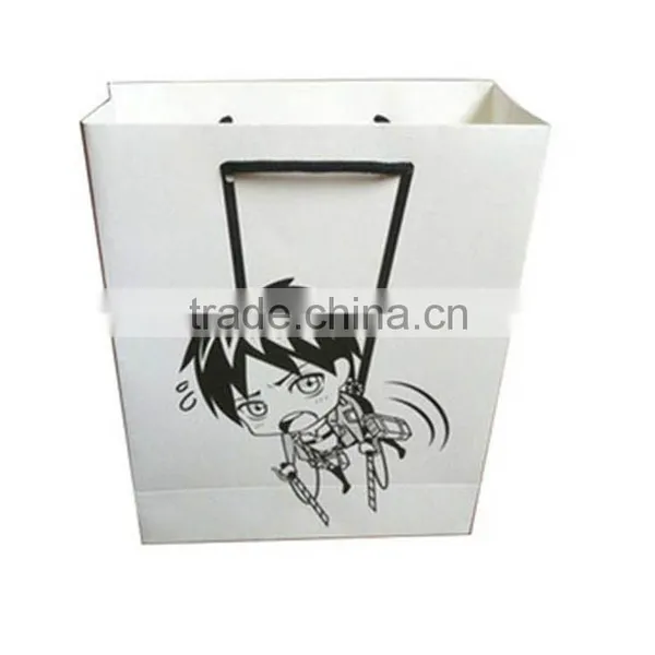 Custom Printed Logo White Paper Bags photo-2