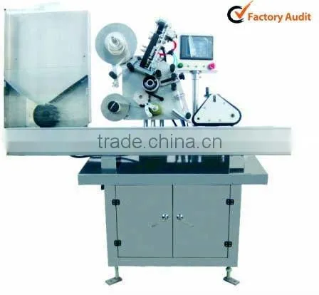 Horizontal self-adhesive labeller for cylinder, small roud thing