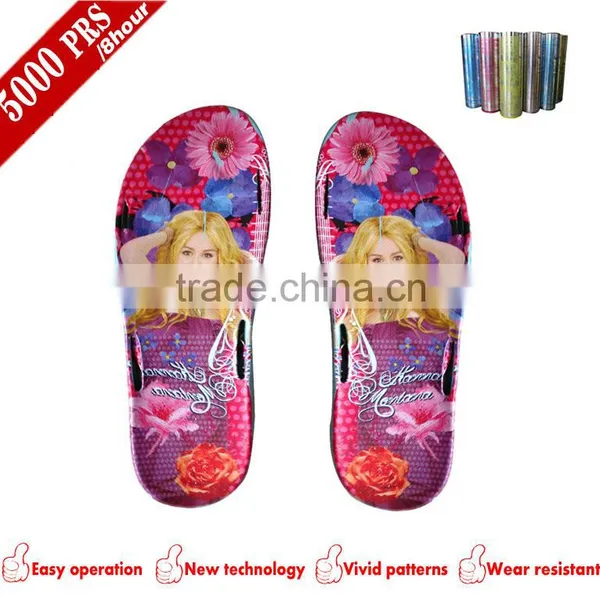 Wonderful Transferring Print Film for Girls Slipper photo-6