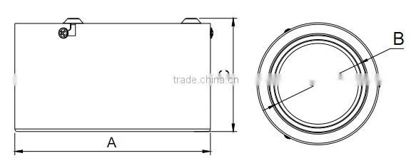 Singapore, 8inch 22W Flush Mount Led Downlight Lite, White or Black Finish, Flush Mount Led Downlight Fitting photo-6