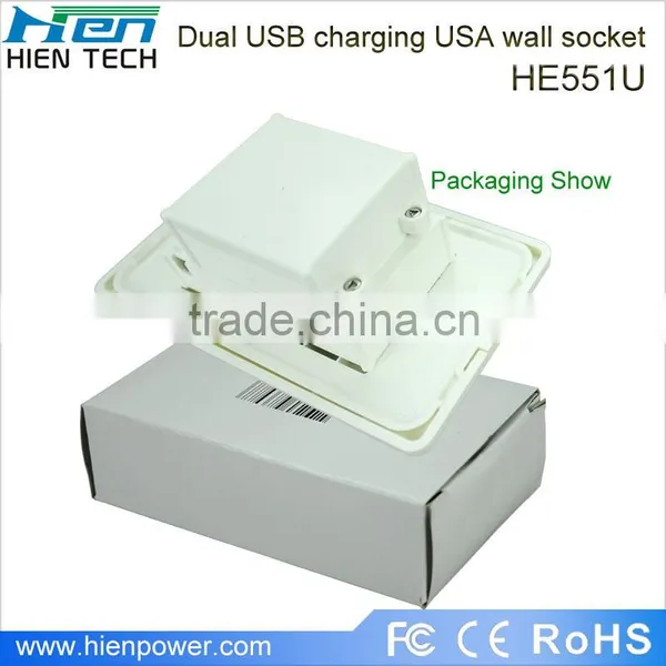 15A Portable Battery Powered Outlet USA Plug Type With 2 USB Ports 2 Gang Socket photo-6