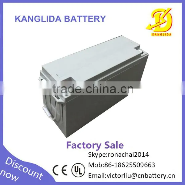 Kanglida 12v150ah Agm/gel Inverte Battery Solar Panels for Home photo-5