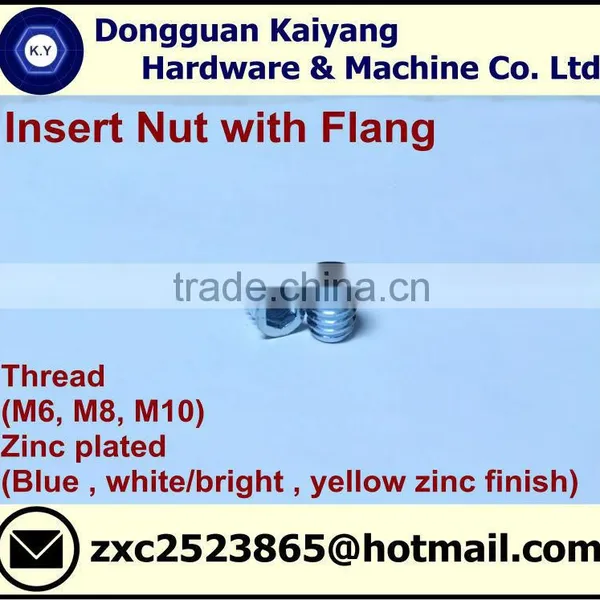 M6 Wood Insert Nut/ Insert Nut with flange