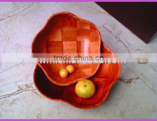 Wooden Salad Bowl,Sea Star Shape,Pentagon Salad Bowl