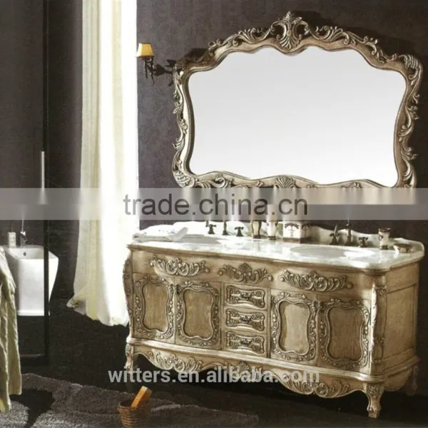 Royal Gold Bathroom Vanity With Soft Close Hinges WTS201 photo-3