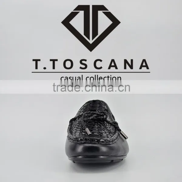2016 Men Comfortable Hot Sell Python Leather Driving Casual Shoes photo-3