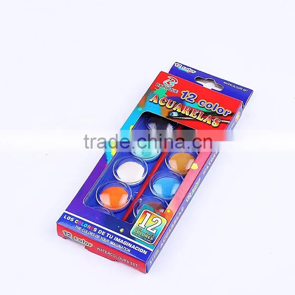 Art Supplier Wholesale Watercolor Pan Set, , 12-Pack Powder Paint Watercolor photo-2