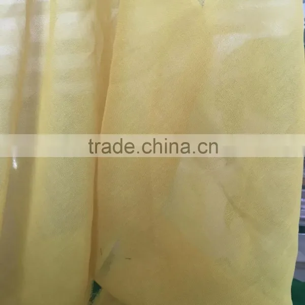 Solid Dyed High Twist Spun Polyester Voile Fabric for Lady Soft Hand Feel photo-2