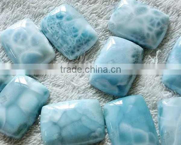 13x18mm Larimar Stone Beads,natural Larimar Rectangle Cabochon photo-4