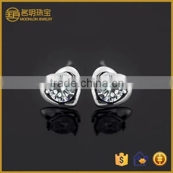 2015 Fashion Earring , Hot Colorful Heart Earring Stud Earring photo-2