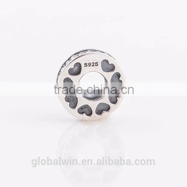 Custom Metal Logo Beads Fashion Jewellery Italian Wholesale Crystal Beads X094 photo-3