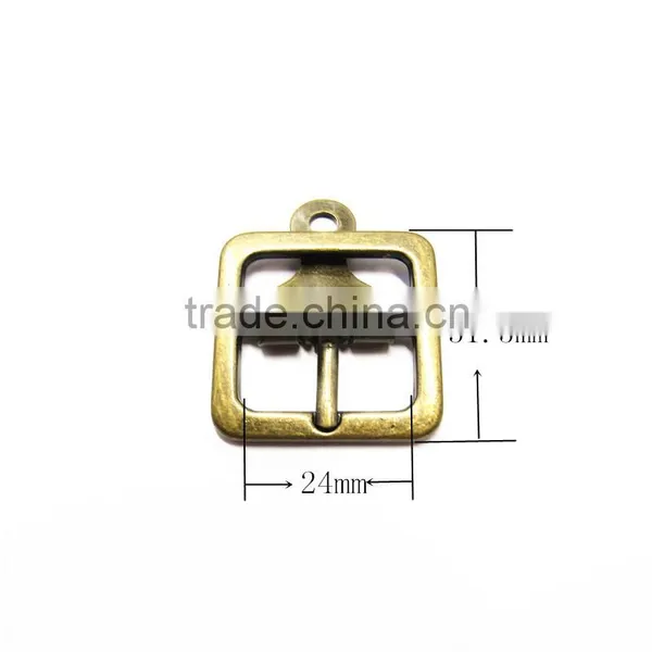 24mm Zinc Alloy Antique Shoe Buckle With End Cord photo-2