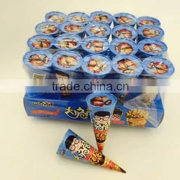Wholesale Best Selling Cone chocolate with Mini biscuit
