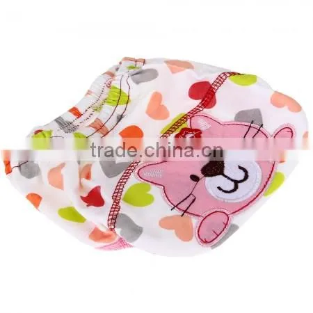 L'alysse Cotton Reusable Baby Infant Diaper Pant Waterproof Cover Training Cat Print photo-3