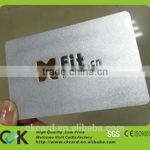Patched Metal Logo Pvc Card From China Golden Manufacturer photo-3