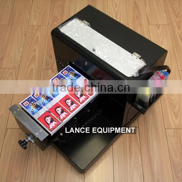 new a4 flatbed printer/digital printer for plastic