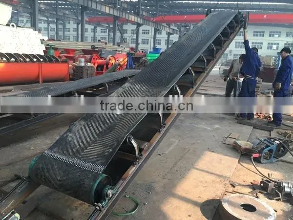 Best Design 10m Length Belt Conveyor With Feeding Hopper photo-4