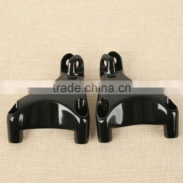 Black Passenger Peg FootPeg Mount For XL 883 1200 Sportster 04-13 10 11 photo-6