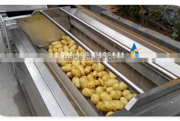 Industrial Stainless Steel Potato Washing Machine, Potato Peeling Machine photo-6