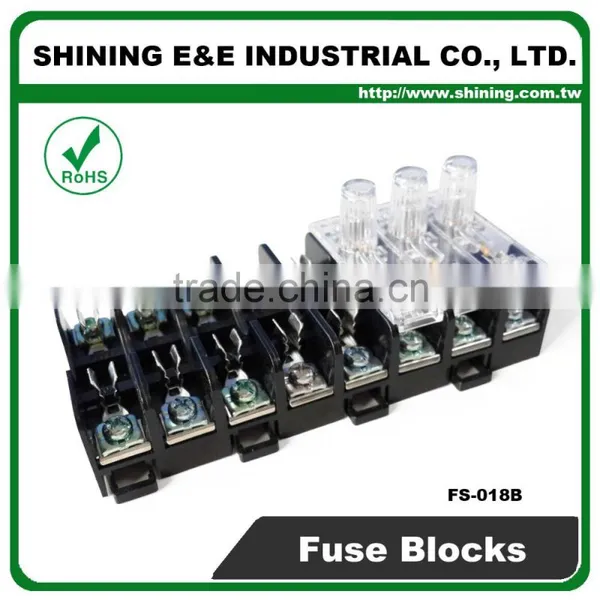 FS-018B Panel Mounted Midget Type 600V 8 Pole 6x30 10A Fuse Holder photo-2
